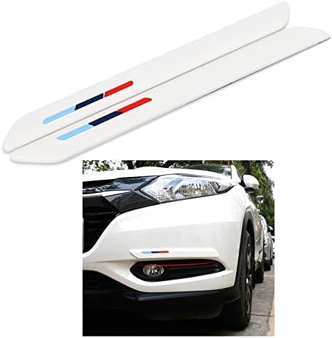 COSMOSS Car Front Rear Bumper Lip Spoiler 16 Inch White Protection Corner Pad