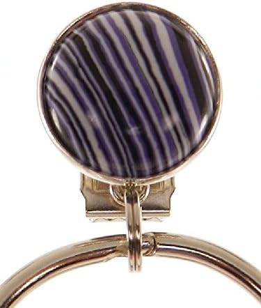 Catchy Clip - Fun and Funky - Purple Stripe