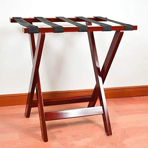 Folding Hotel Luggage Rack Solid Wood Luggage Rack Household Bedroom