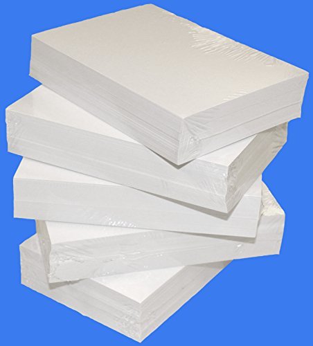 Debra Dale Designs - Blank Unruled Index Cards - 4 x 6 Inches - White - 500 Cards - 5 Packages of 100 - Extra Heavy 140# Index Card Stock - 253 GSM - .0118 Thick