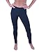 Vivian's Fashions Extra Long Leggings - Cotton, Junior Size (Black, Medium)