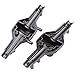 Hobbypark 1 Piece Front / Rear Aluminum Axle Housing (Shell Only) for Redcat Everest Gen7 PRO / Sport Replacement of 706010 (Dark Grey)