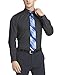 Van Heusen Men's Flex Collar Regular Fit Solid Spread Collar Dress Shirt, Charcoal, 18