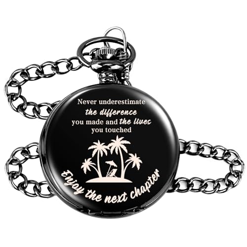 Ardusnpe Retirement Gifts for Men Best Funny Cool Retirement Gifts Retired GiftIdea Pocket Watch Presents for Husband Dad Grandpa Uncle Brother Teachers Coworkers Nurse