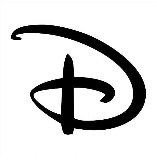 Cove Signs Disney 'D' Decal/Sticker - Black 4"