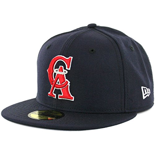 New Era 59FIFTY CA Angels Cooperstown "CA" 1993 Logo Fitted Cap (Dark Navy) Hat