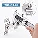 Flip Door Latch, 4.3 inch Stainless Steel Sliding Bolt Safety Gate Lock for Barn Warehouse Fense Garden Cabinet, Brushed Finish, 2 Pack