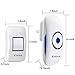 Wireless Doorbell, KSANA Long Distance Waterproof Wireless Doorbell - 4 gear volume adjustment,36 Ringtones,1 Plug-In Receiver and 1 Push Button Transmitter