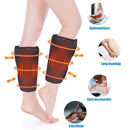 QUINEAR Leg Massager with Heat Calf Wraps Massage for Foot Calf & Arm Helpful for Circulation and Muscles Relaxation - Thumbnail 3