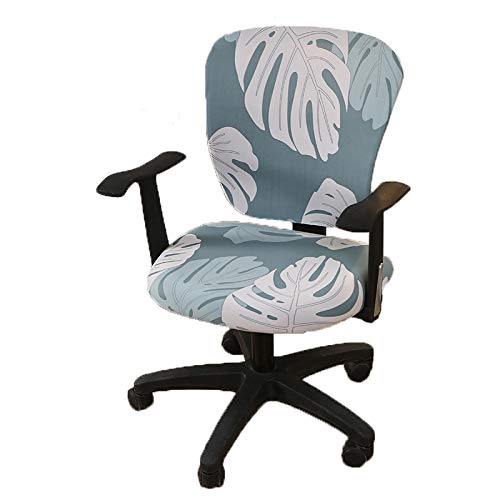 wonderfulwu Stretch Chair Covers Spandex Office Computer Chair Cover Removable Washable Rotate Swivel Chair Protective Covers