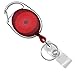 EVINIS Premium Retractable Carabiner Badge Reels with Key Ring and Badge Strap (Pack of 10) (Assorted Colors)
