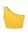 PRETTODAY Women's Sleeveless Crop Tops Sexy Strappy Tees (Small, Yellow)