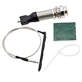 ASCENDAS 6.35MM Endpin Output Jack With Passive Piezo Cable Under-Saddle Pickup Stick (For UKulele)