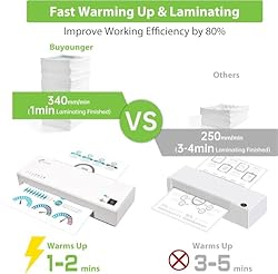 Buyounger Laminator Machine with 40 Laminating