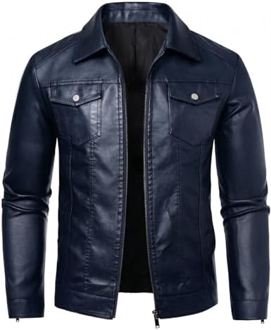 CIDER Faux Leather Stand Collar Zipper Biker Jacket: Brown, XS at