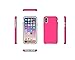iPhone X Case,iPhone Xs Armor Case,Berry Non-Slip Drop Protection [Shock Proof] [Dual Lawyer] Hybrid Defender Armor Full Body Protective Rugged Holster Case Cover for iPhone X/iPhone Xs Hot Pink