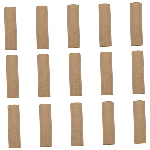 HOMSFOU 15pcs Round Cardboard Tubes for Crafts DIY Paper Rolls for Boys and Girls Strong and Pressure-Resistant for Art Projects and Classroom Use