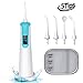 Ovonni Portable Water Flosser Cordless Oral Irrigator For Braces and Teeth, Rechargeable Dental Teeth Cleaner with 5 Jet Tips and 145ML Water Tank, IPX7 Waterproof for Home and Travel