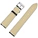 TStrap 18mm Leather Watch Band Black Soft w/ Watch Clasp Buckle Watch Strap Bracelet Replacement