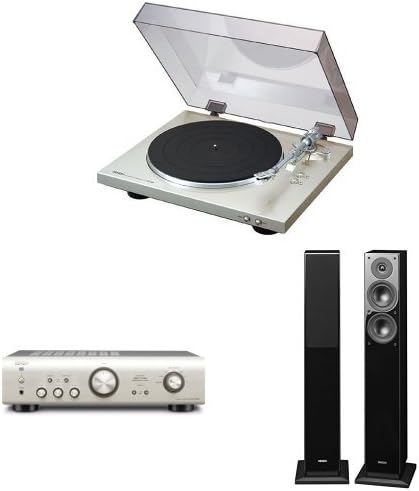 Amazon Denon アナログレコードおすすめセット プレーヤーdp 300f シルバー アンプ Pma 390re シルバー スピーカーsct 37 ブラック セット デノン Denon オーディオ