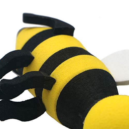 HUELE 2 Pcs Cute Cartoon Bee Automobile Car Antenna Topper Eva Decorative Foam Topper Balls - Thumbnail 3