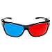 GTMax 2x Red and Cyan Glasses Fits over Most Prescription Glasses for 3D Movies, Gaming and TV 1x Clip On ; 1x Anaglyph style