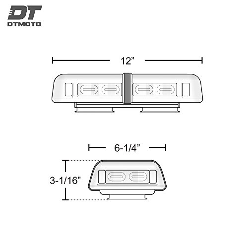 6 36+Watt+Amber+Light+Waterproof+Magnetic