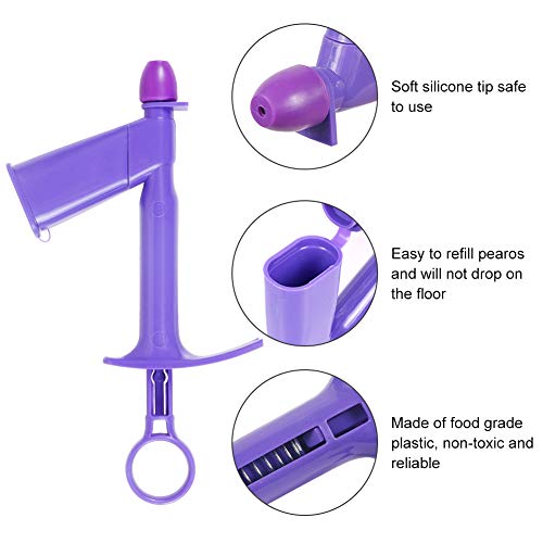 2 Pack Plastic Pearl Applicator Fondant Cake Decorating Tool Pearl Ball Applicator Sugarcraft Cake Tools for Cake Decoration with 1 set contains 4 adapters (3mm, 4mm, 5mm, 6mm) - Thumbnail 2