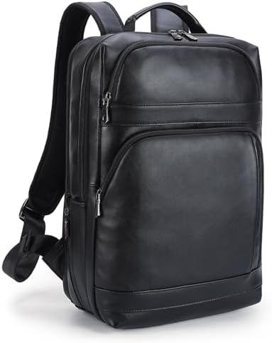 Amazon.com: Womleys 15.6 Inch Genuine Leather Laptop Backpack for