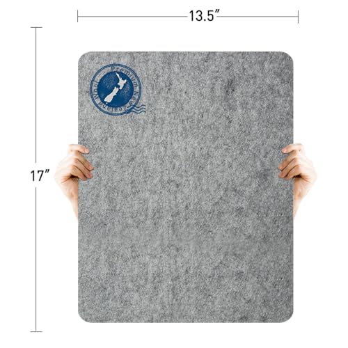 ZOMONETI Wool Ironing Mat 17" x 13.5", 100% New Zealand Wool, Ironing Mat for Quilt, Sewing, Quilting Supplies and Accessories