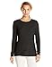 Fruit of the Loom Women's Waffle Thermal Underwear Top, Black Soot, Small