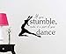 Simple Expressions Arts Wall Vinyl Decal If You Stumble Make it a Part of Your Dance Cheerleader Inspirational Family Love Vinyl Quote Saying Wall Art Lettering Sign Room Decor