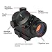 Feyachi Red Dot Sight, Micro Red Dot Gun Sight 4 MOA Rifle Scope with 1 inch Riser Block Mount, 1x22mm, Black