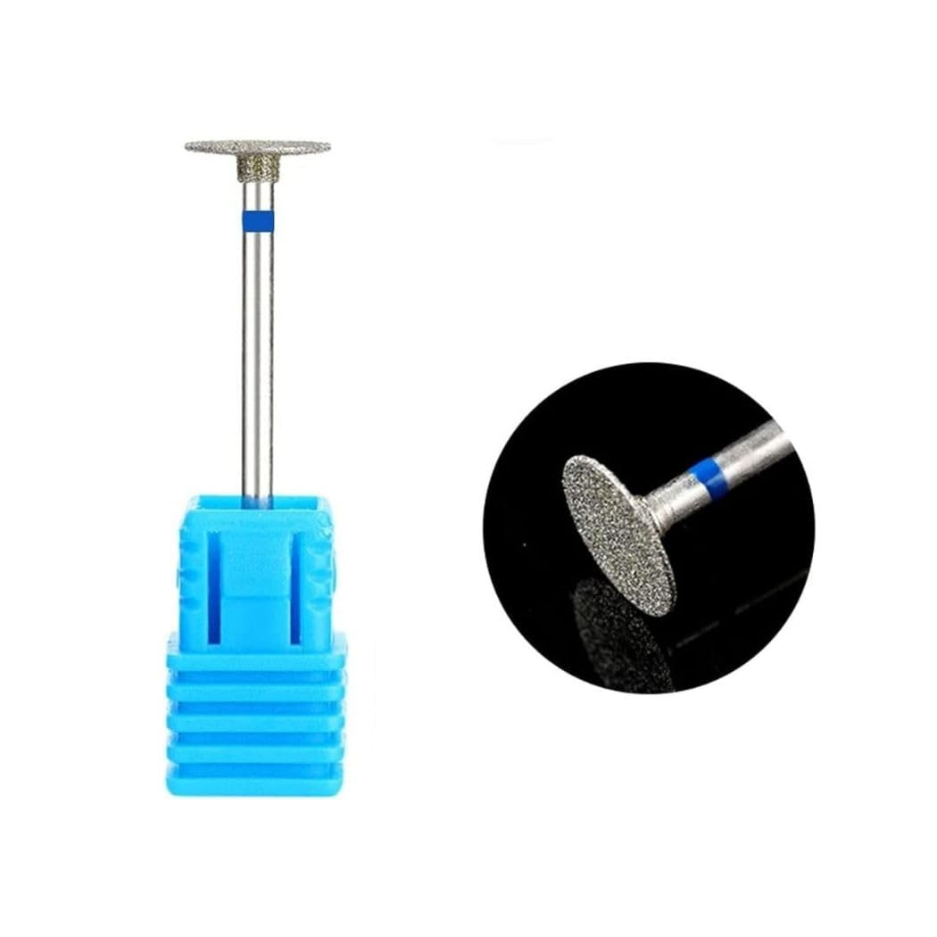 Natury Nails Diamond Nail Lathe Strawberry, Disc Type Drill for Pedicure Callosities and Droughnesses, Blue Medium Grain