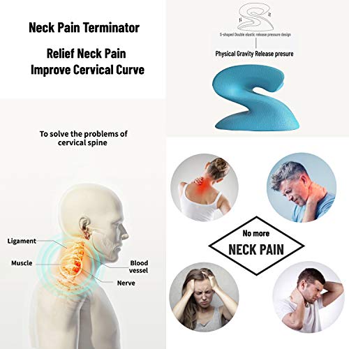 Neck Pain Relief Cervical Neck Traction Pillow, Neck Stretcher Relaxer