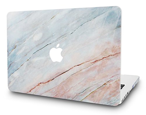 KEC MacBook Pro Retina 13 Inch Case (2015 Old gen.) Plastic Hard Shell Cover A1502 / A1425 (Granite Marble)