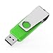 RAOYI 10Pcs 16GB Swivel USB Flash Drive Metal Thumb Drives Pen Drive USB 2.0 Bulk Flash Drive Memory Stick(Black/Red/Blue/Green,4 Mixed Colors)