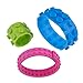 Premium Blue, Green, and Pink Soft Silicone Building Brick and Strap 132 Piece Patent Pending Set - Compatible with All Major Large and Standard Size Brands