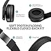 Bluetooth Headphones,Foldable Wireless Headphones Over Ear with Hi-Fi Sound Mic Deep Bass, 120 Hours Playtime and Soft Memory Protein Earpads for Travel Work TV PC iPhone Android Cellphone-Blackthumb 3
