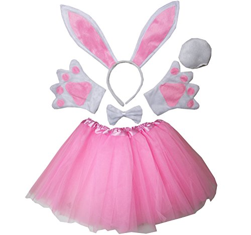 Kirei Sui Kids Easter Bunny Costume Tutu Set Pink