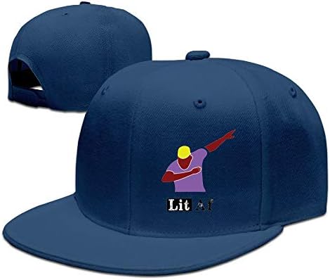 Sakanpo Lit AF Flat Visor Baseball Cap, Fashion Snapback Hat Natural