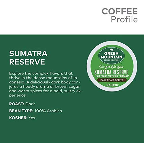 GREEN MOUNTAIN SUMATRAN RESERVE K-CUP 12 COUNT