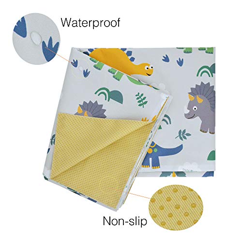High Chair Splat Floor Mat by CLCROBD, 51" Waterproof Anti-Slip Food Splash Spill Mess Mat, Washable Portable Picnic Play Mat and Table Cloth for Arts and Crafts
