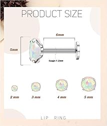 Drperfect 16G Internally Threaded Labret Stud