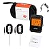 Bluetooth Meat Thermometer, For Grilling Wireless Remote Digital Cooking Thermometer With APP Smart Alarm Grill Thermometer for Kitchen Food Candy BBQ, Carrying Case (Comes with 2 Probes)