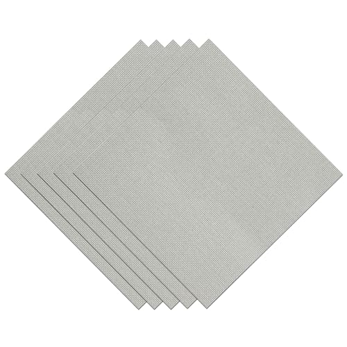 Pre-Cut 22CT White Hardanger Fabric Cross Stitch Sampler Pack, 5 Pieces, 11.8x11.8 inch Each