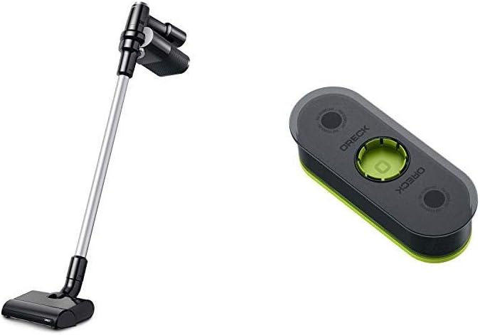Oreck POD Cordless Stick Vacuum Cleaner, Lightweight, Bagged, Rechargeable, with 5 Count Bag Refills, Black, BKK51702, AK6B15A