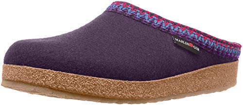 HAFLINGER New Women's Grizzly Zig Zag Clog Eggplant 39