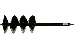 Power Planter Auger Drill Bit Extension 7" x 28" with 1/2" Non-Slip Hex Drive — Garden Auger for Planting Gallon Potted Plants and Post Holes — Garden Digging Tool for Dirt, Sand, Soil & Clay