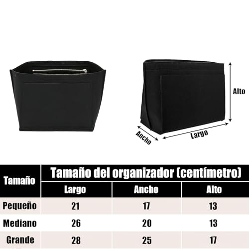 Organizador de Bolsas Premium - Perfecto para Longchamp Bag y Bolsa Longchamp Mujer, Organizador de Bolsas para Dama con Diseño Práctico (L)